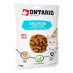 Ontario Short Salmon slices lašišos trumpi kąsneliai katėms, 50g