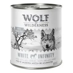 Wolf of Wilderness kombinuotas rinkinys: 24 x 800 g drėgnas maistas + 4 x 70 g RAW skanėstai — 4 nuotrauka