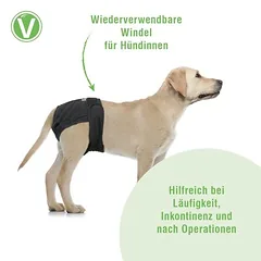 Vetlando daugkartinės sauskelnės kalytėms, Vidutiniams 11–25 kg — 2 nuotrauka