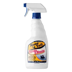 Mane'n Tail Spray & Braid - produktas, palengvinantis plaukų, karčių ir uodegų pynimą arkliams ir šunims, 120ml — 3 nuotrauka
