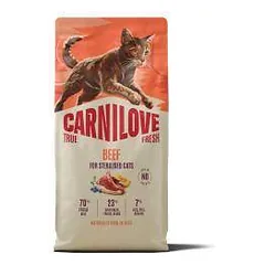 Carnilove Cat True Fresh Sterilised su jautiena, sausas maistas katėms 6 kg parduotuvėje petreon.lt