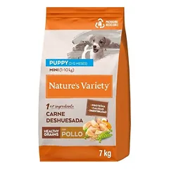Nature’s Variety Dog Healthy Grain Puppy Mini Chicken Free Range visavertis sausas maistas mažų veislių šuniukams su vištiena, 7 kg