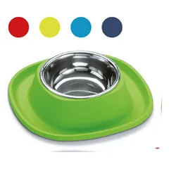 Dubenėlis gyvūnui su minkštu kilimėliu, Soft Touch INOX Small, Georplast