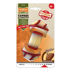 Nylabone Extreme Beef Knot Chew - jautienos skonio kramtomasis žaislas šunims
