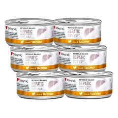 Disugual Veterinary drėgnas kačių ėdalas HEPATIC kalakutiena (suaugusiems) 6x85g