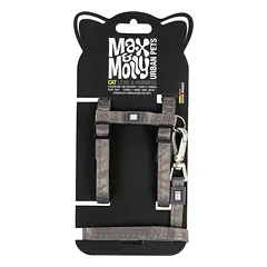 Max&Molly Cat Lead & Harness Set Matrix 2.0 - harness and leash set for cats, with neoprene lining, Piaskowy — 4 nuotrauka