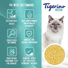 Tigerino VET kraiko priedas – pH nustatymas kačių šlapime, 4 x 10 g — 2 nuotrauka