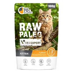 Raw Paleo kitten - Turkey pouch 100g