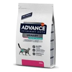Advance Veterinary Diets Urinary Sterilized Low Calorie sausas maistas katėms, sergančioms šlapimo takų ligomis, 2,5 kg
