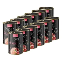 DOLINA NOTECI Piper katėms su lašiša 12x400g