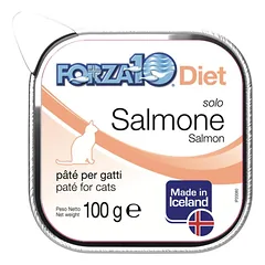 Forza10 Solo Diet Salmon drėgnas maistas katėms su lašiša, 100 g