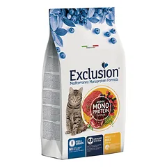 Exclusion Mediterraneo Monoprotein sausas pašaras katėms su jautiena, 1,5 kg — 2 nuotrauka