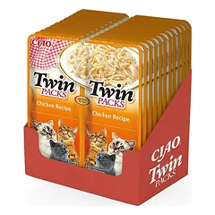 Ciao Twin Packs katėms, vištiena sultinyje 80 g
