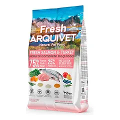 Arquivet Fresh su lašiša ir kalakutiena, sausas maistas šunims, > 10 kg — 2 nuotrauka