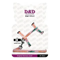 Europet Bernina d&d cat-walk/original small krūtinės diržas katėms, rožinis, 18-28cm