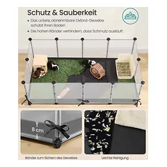 Narvas graužikams SONGMICS LPC015W01, 144 × 47 × 74 cm — 3 nuotrauka