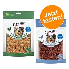 Dokas mišrus rinkinys, mėsos gabaliukai, skanėstai šunims 8 x 200 g