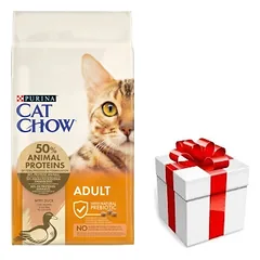 PURINA Cat Chow Adult Ančių ėdalas 15kg + STAIGMENA KATEI