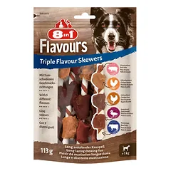 8in1 Flavours Trigubo skonio iešmeliai šunims, 6 vnt.