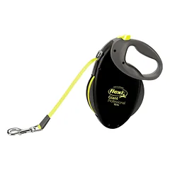 FLEXI pavadėlis Giant Professional L juostinis 10 m, geltonas