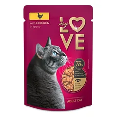 My Love konservai katėms su vištiena padaže 85g nuotrauka