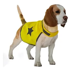 Duvo+ įspėjamoji liemenė Fluo, neoninė geltona, Dideliems 26–45 kg — 2 nuotrauka