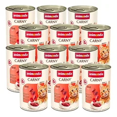 ANIMONDA Cat Carny Adult skonis: jautiena 12x400g 