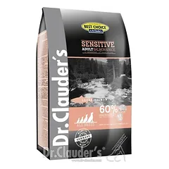 DR. CLAUDER’S SENSITIVE SUAUGUSIEMS ŠUNIMS SU LAŠIŠA IR RYŽIAIS 4 – 20 kg