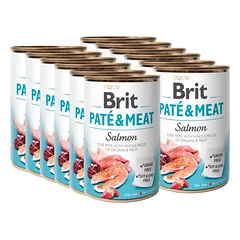 BRIT PATE & MEAT SALMON 12x400g