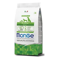 Monge All Breeds Adult Rabbit (triušiena) sausas pašaras šunims, 12 kg parduotuvėje mumbo.lt