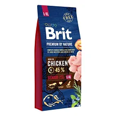 Brit Premium By Nature Senior L/XL sausas maistas šunims 15kg.