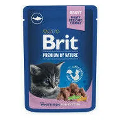 Brit Premium Cat Pouch White Fish Kitten 100 g — 2 nuotrauka