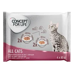 Concept for Life bandomasis rinkinys 4 x 85 g, drėgnas maistas katėms — 3 nuotrauka