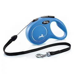 Flexi New Classic S virvinis pavadėlis 8 m mėlynas iki 12 kg