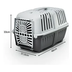 Lionto plastikinė transportavimo dėžė, antracito spalvos, B 31,5 x T 48 x H 33 cm — 4 nuotrauka