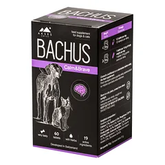 BACHUS Calm&amp;Brave Pašaro papildas 60 tablečių
