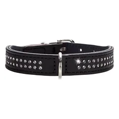 HUNTER antkaklis šunims Diamond Petit, Dydis: S, Spalva: raudona/juoda, Kaklo apimtis: 35 - 39 cm, Plotis: 2,6 cm — 3 nuotrauka
