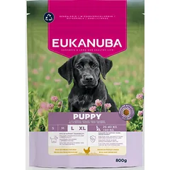 Eukanuba Life Care Puppy Large sausas maistas didelių veislių šuniukams su vištiena, 800 g