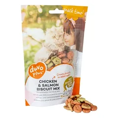 Duvo+ Katzensnack Chicken & Salmon Biscuits Mix 50 g