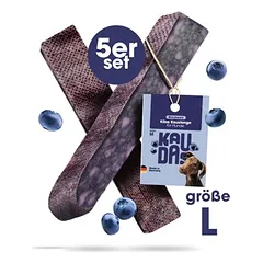KAUDAS sūrio kramtymo lazdelė su mėlynėmis – natūrali ir valanti dantis, skanėstai šunims — 2 nuotrauka