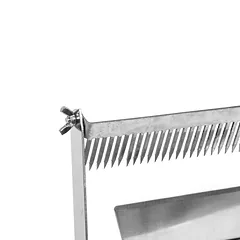 Šakutės korių atakiavimui nerūdijančio plieno medine rankena 20x6,5 cm — 3 nuotrauka