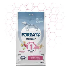 FORZA10 Mini Adult Diet su kiauliena ir bulvėmis. 1.5 kg