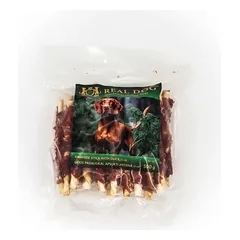 Real Dog SNACKS Odos pagaliukai, apsukti antiena 11cm 500g
