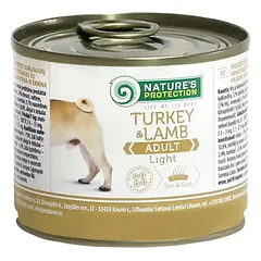 NATURE’S PROTECTION DOG ADULT LIGHT TURKEY&LAMB KONSERVUOTAS PAŠARAS 200g