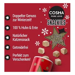 Cosma Snackies kalėdinė edicija, skanėstai katėms — 2 nuotrauka