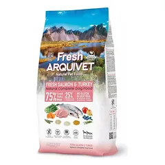 ARQUIVET Šviežias pusiau drėgnas šunų ėdalas lašiša su kalakutiena 10 kg