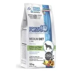 Forza10 Medium Diet Low Grain with Deer and Potato dietinis, sausas maistas šunims, su maisto netoleravimu ir alergijomis, 12 kg