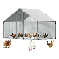 Metalinė vištidė VEVOR JD322, 1 durys, 3 × 2 × 2 m