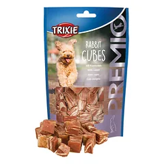 TRIXIE  PREMIO skanėstai šunims, triušienos kubeliai, 100 g
