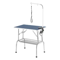 Blovi kirpimo stalas su rankena ir priedų krepšeliu, aukštis 78 cm, Czarny / 81x52cm — 3 nuotrauka